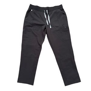 Figs Yola Skinny Scrub Medical Nursing Pants Large Black